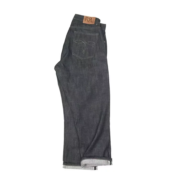 

FDMTD Vintage High Waist Wide Leg Jeans 8oz Heavyweight Selv Denim Loose Straight Cut Youthful Sle Autumn Season