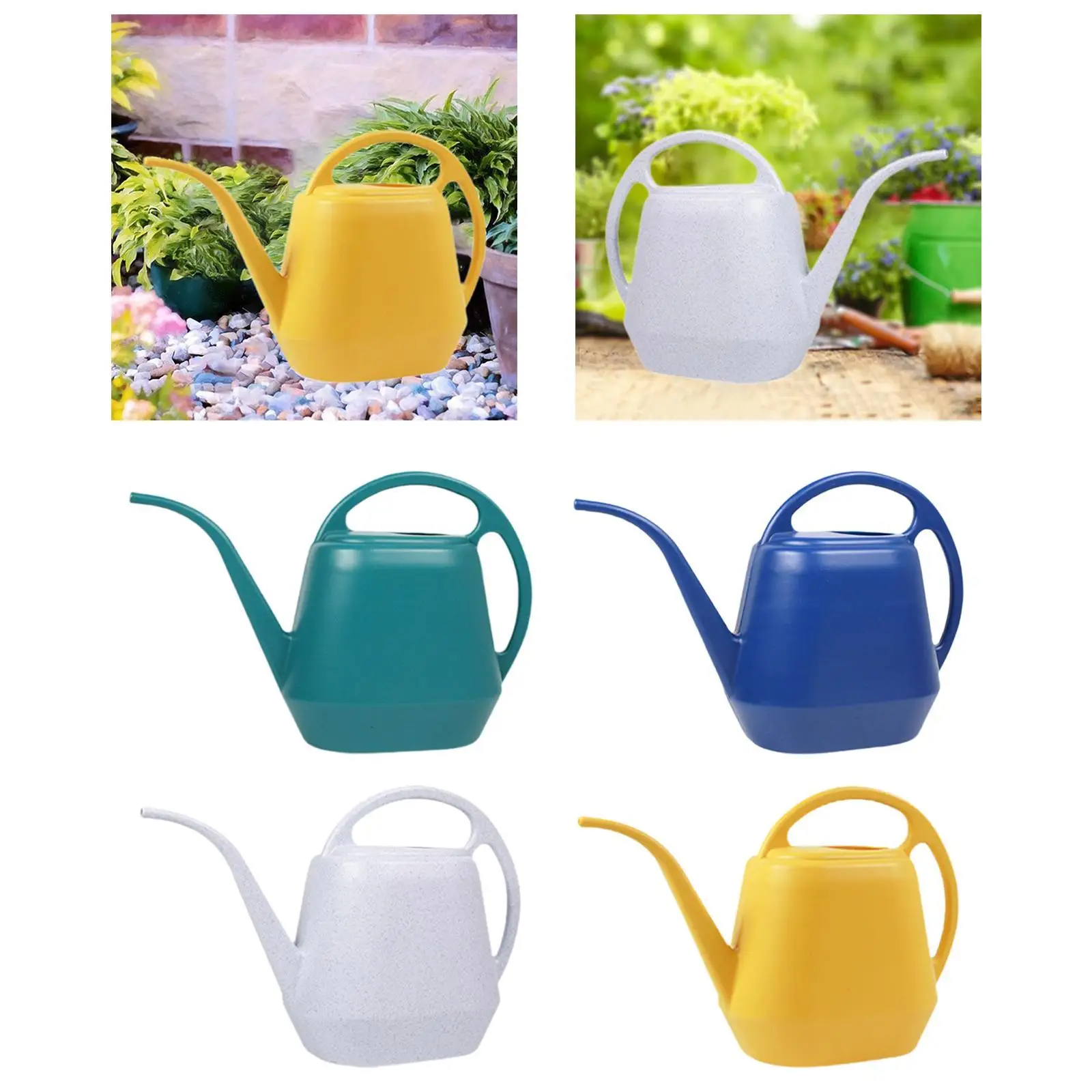 Garden Watering Can Lightweight 2L Practical Long Spout Watering Pot for Office Home Courtyard House Bonsai Plants Farmhouse