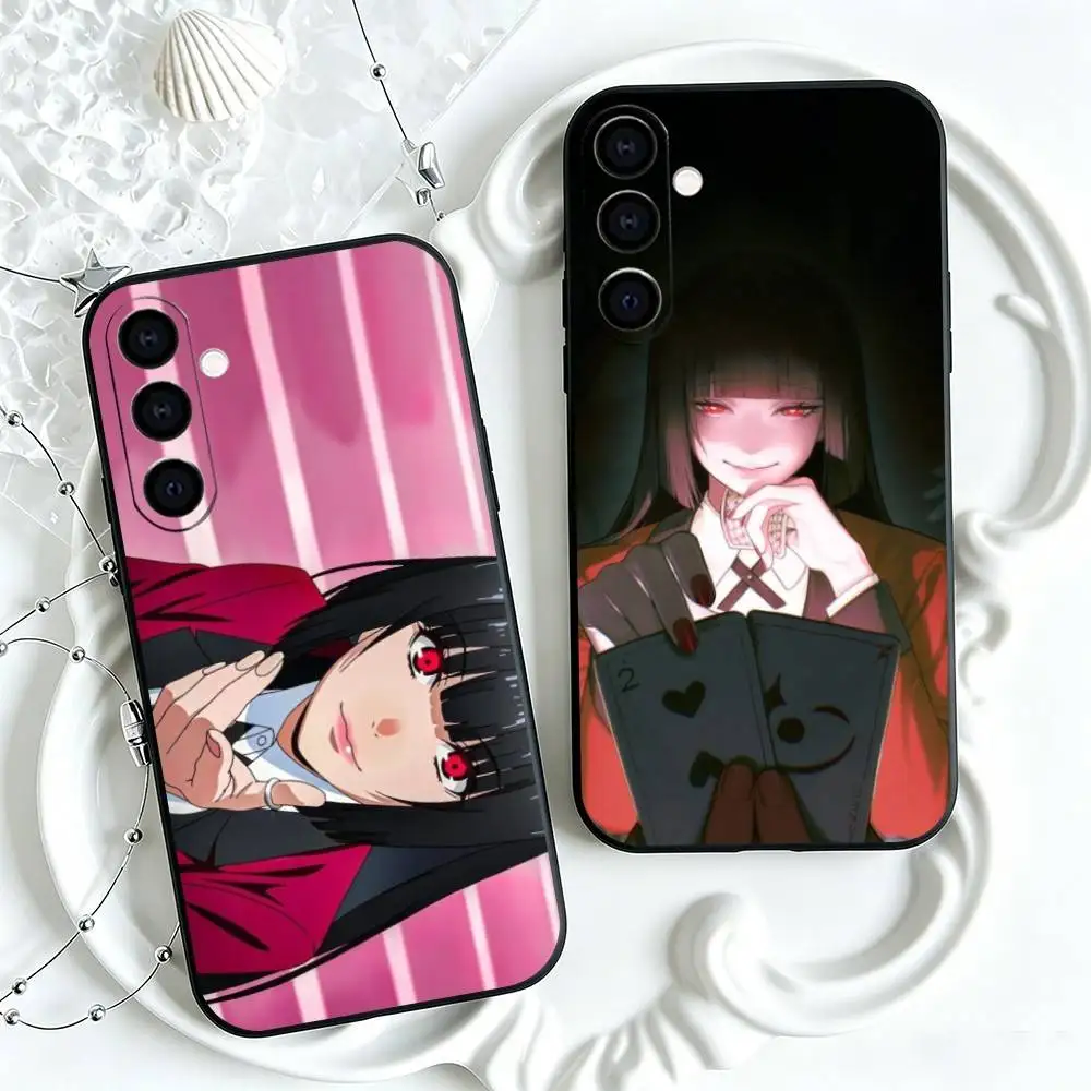 Popular Kakegurui Yumeko Jabami Phone Case For Samsung Galaxy A73,A72,A71,A70,A53,A52,A51,Soft Silicone Black Cover