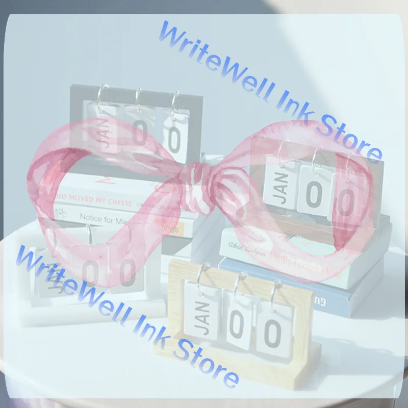 Миниатюрный настольный календарь для кукольного домика 1:12, деревянная модель, декор, игрушка, аксессуар для кукольного домика, украшение