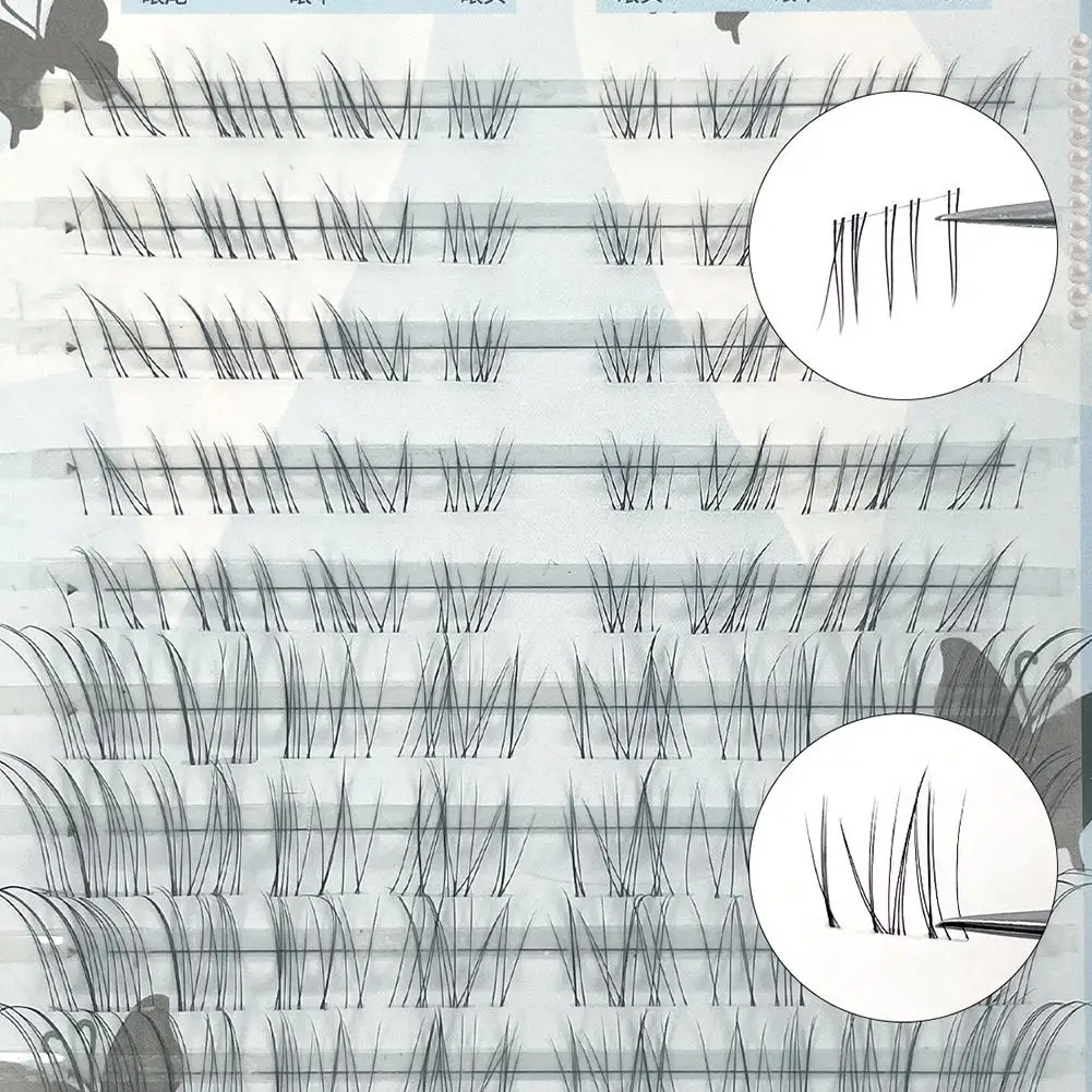 لا حاجة للغراء، رموش صناعية مختلطة، حجم طبيعي فردي، أداة مكياج لتمديد الرموش بنفسك