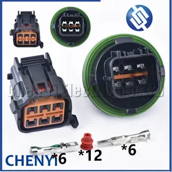 6 Pin Auto waterproof housing plug wiring cable Car headlight connector Light Lamp Plug HP066-06021 for Hyundai Elantra K3 K5