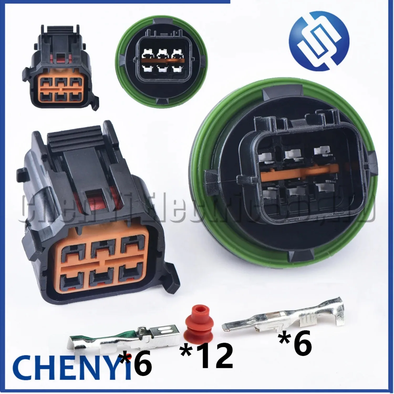 6 Pin Auto waterproof housing plug wiring cable Car headlight connector Light Lamp Plug HP066-06021 for Hyundai Elantra K3 K5
