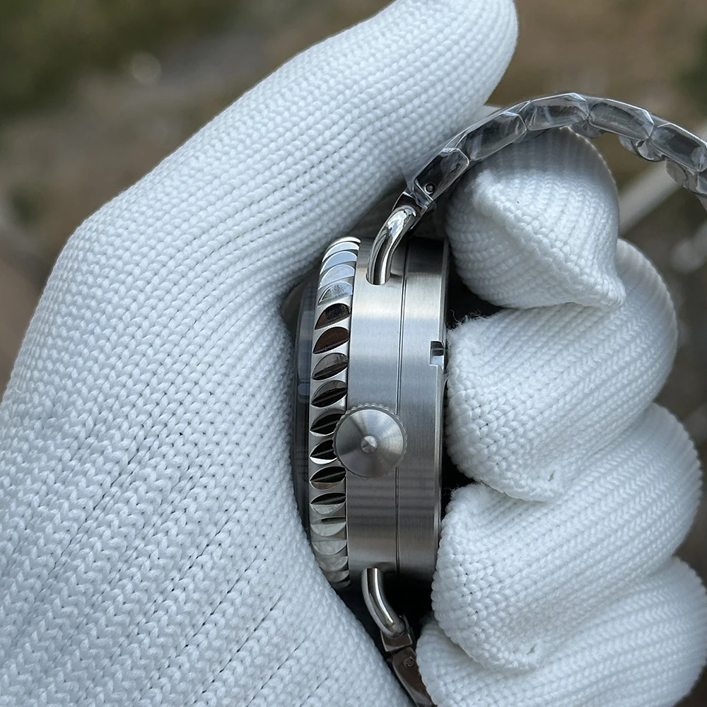 Reloj STEELDIVE para hombre, reloj de buceo profundo de 47mm, reloj de pulsera mecánico automático militar 300Bar C3, zafiro luminoso NH35, bisel de acero