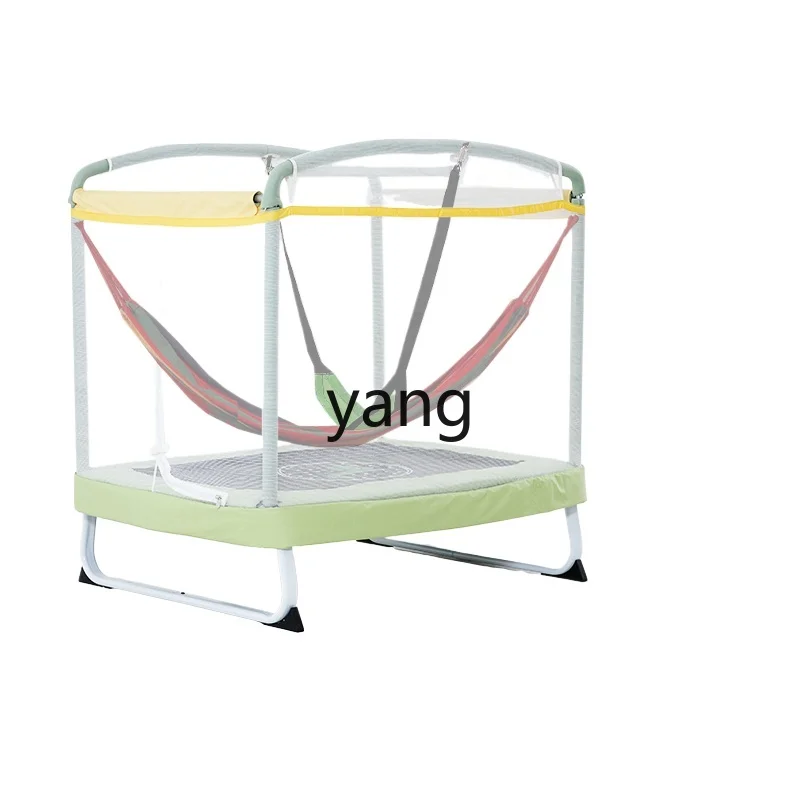 LMM Children's Indoor Kindergarten with Safety Net Trampoline Adult Outdoor Fitness Trampoline