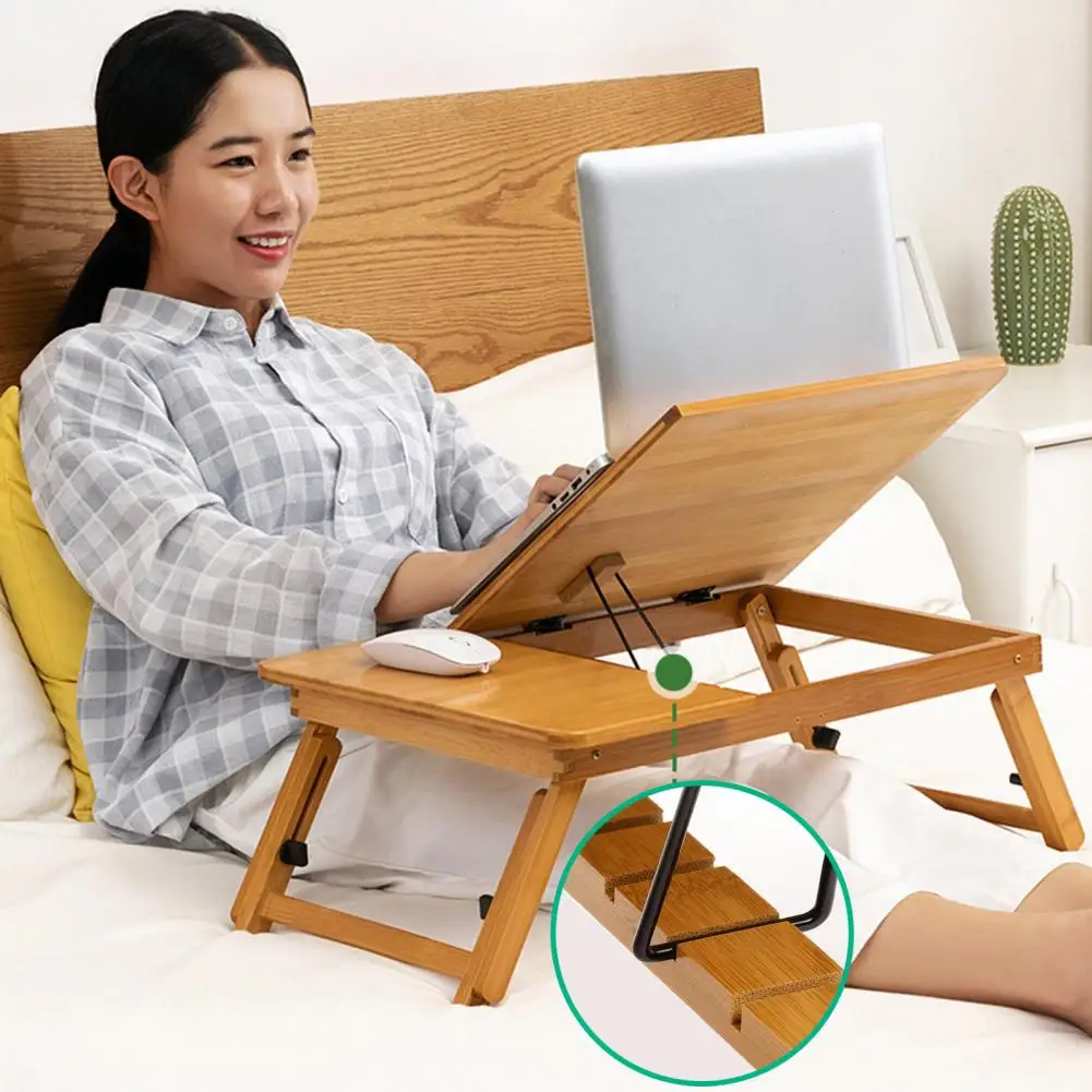 Home Folding Laptop Desk for Bed Sofa Laptop Bed Tray Table Desk Portable Lap Desk for Study and Reading Bed Top Tray Table