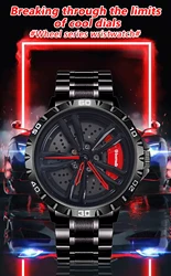 BOYADKA wheel watch is fashionable, sporty and rotatable, a good gift