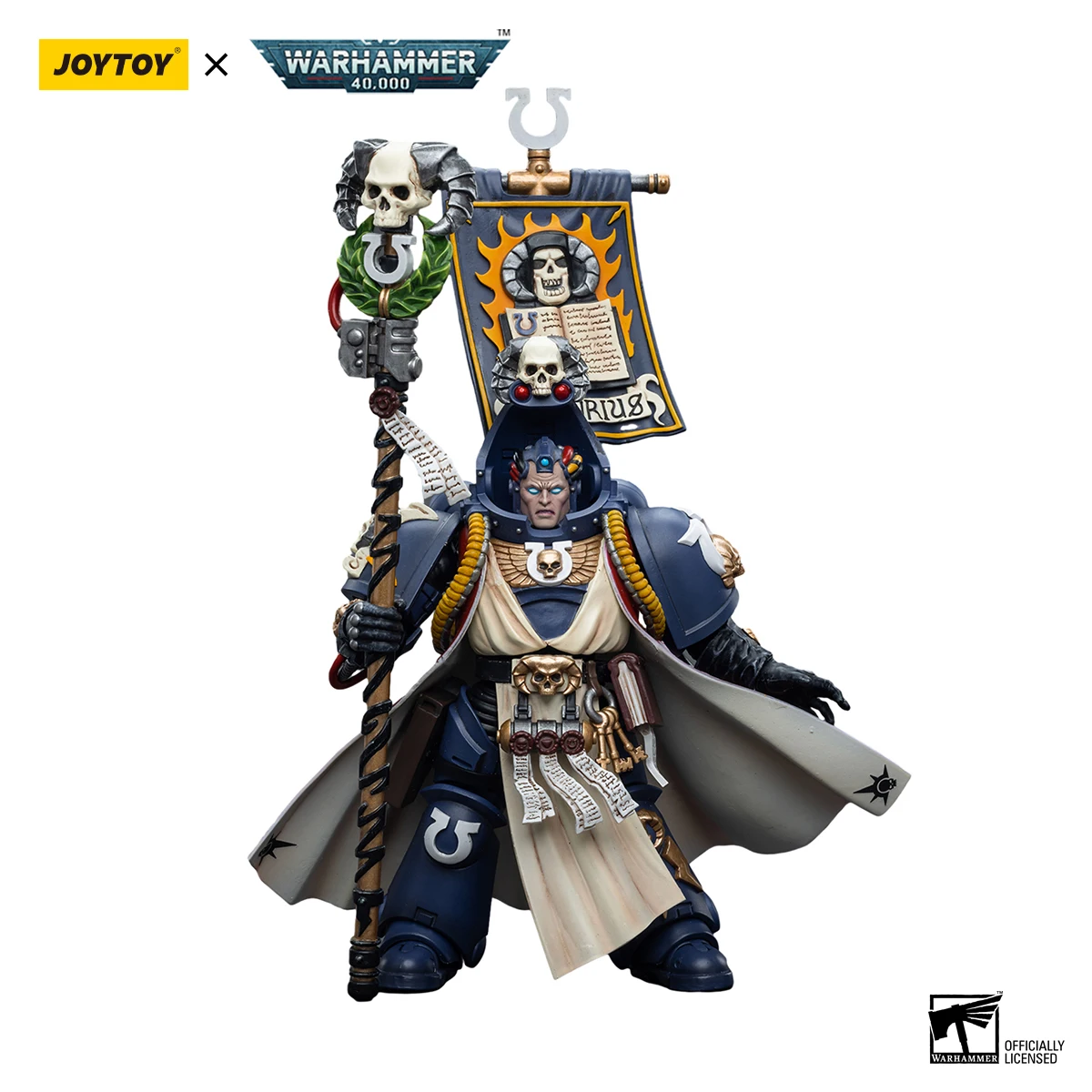 

[IN STOCK] JOYTOY 1/18 Warhammer 40k Action Figure Ultramarines Chief Librarian Tigurius Anime Military Model