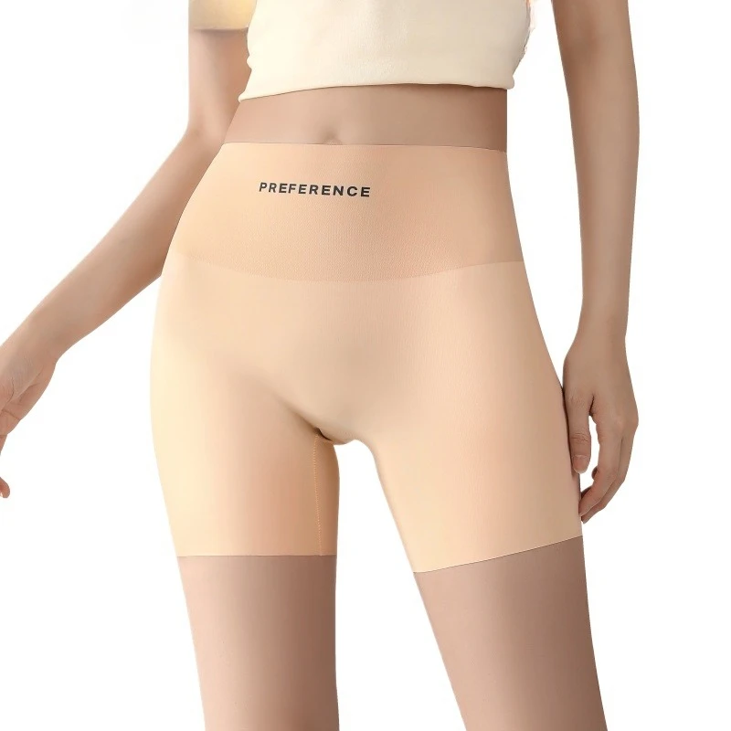 Women's Summer Intimates Protective Shorts Plus Size Shorts Seamless Underwear for Women Safety Short Pants Ice Silk Panties