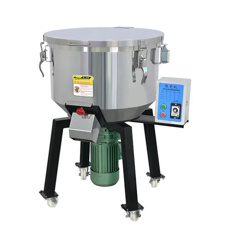 Plastic Mixer Industrial Color Mixing Machine Dry and Wet Feed 50 Kg Stainless Steel Mixing Machine Small Vertical Barrel