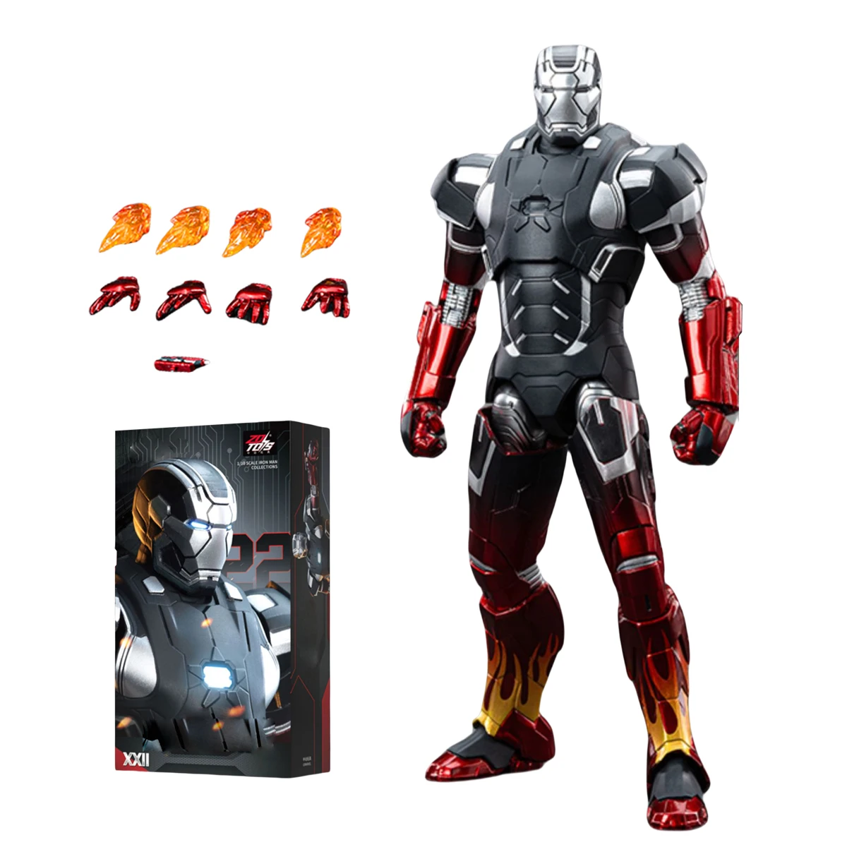 

HiPlay ZD Toys 1/10 Iron Man MK22 & MK24 Non-Luminous Action Figure