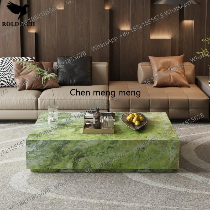Y183 Irish green marble living room floor box coffee table medieval luxury stone rock slab tea grade