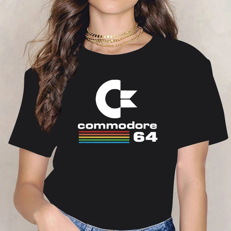 

Свободные мужские футболки, летняя футболка для удобного ношения, модель 64-е, футболка C64, СИД подруга, ретро, крутой дизайн, уличный топ с коротким рукавом, футболка, одежда