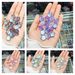 Wholesale 50pcs/lot16mm color glitter effect cartoon stars shape resin straight hole beads diy jewelry pendant accessory