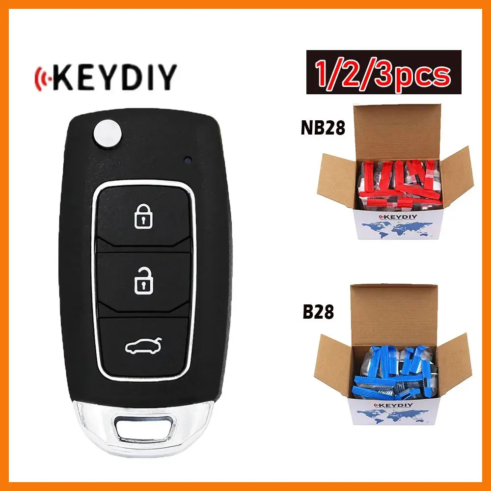 1/2/3pcs KEYDIY NB28 B28 3 Buttons Universal Multi-functional Remote Key for KD-MAX/KD900/KD-X2 Key Programmer for Hyundai Style