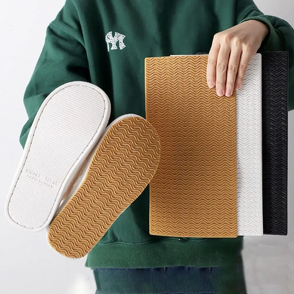 Suela de zapato autoadhesiva de alta calidad, pegatinas antideslizantes, almohadillas antideslizantes resistentes al desgaste, absorción de golpes para protectores de pies, suela