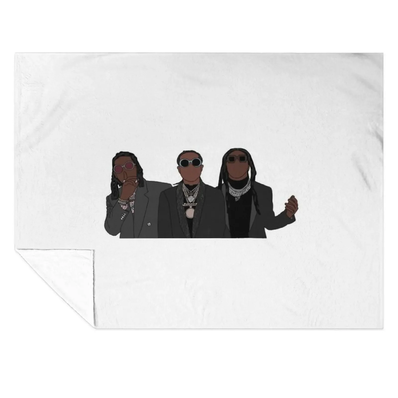 

The Migos Throw Blanket Decoratives decorative Soft Big Fashion Sofas Blankets