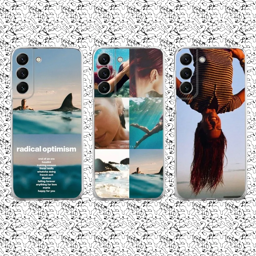 Radical Optimism D-Dua Lipas Phone Case Silicone For Samsung S30,S23,21,22,20,S20 FE lite,S10,9,PIus Note20ultra Cover Clear