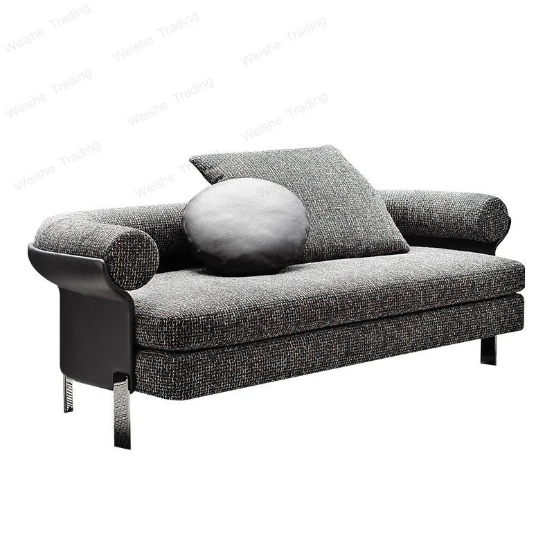 

Italian minimalist modern light luxury sofa, small living room, three-person combination
