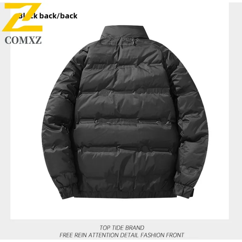 COMXZ Cotton Padded Jacket Windproof Warm Outdoor Workwear Travel Puffer Jacket Street High-Quality Down Jacket Men's Clothing