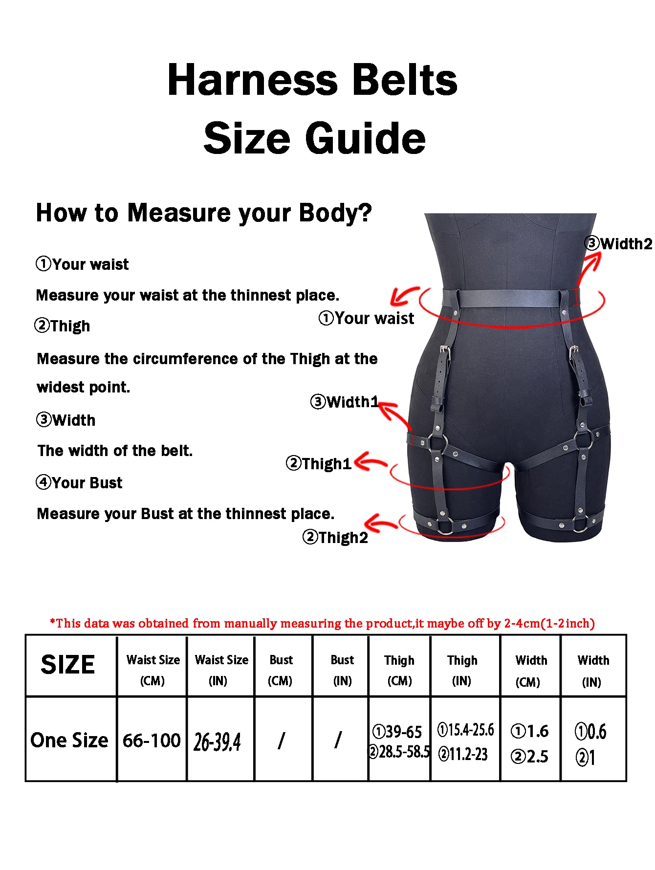 Frauen Mode Gürtel Korsett Gürtel Street Style PU Leder Dessous Brust Harness Punk Leder Gürtel Gothic Zubehör Kleidung – Detail 3