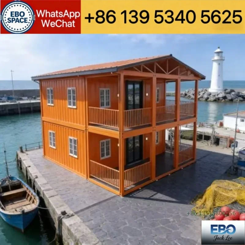 Weather Resistant Expand Out Shipping Container House Separate Toilet Kitchen Remote Project Site Temporary Staff Living Quarter