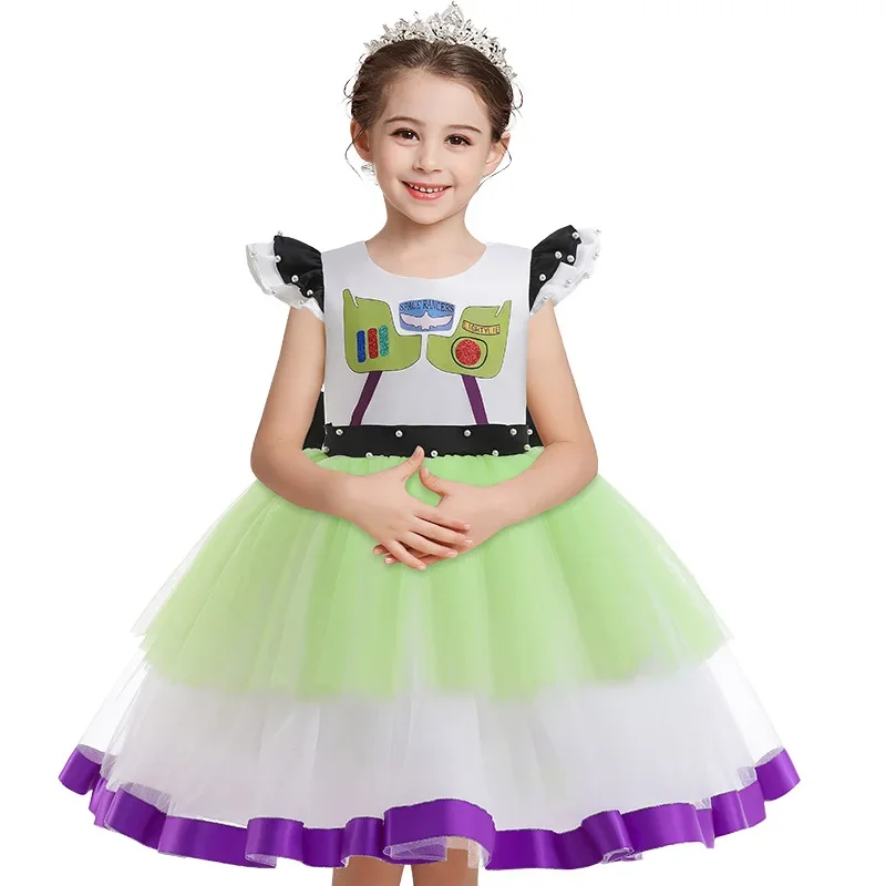 Buzz Costume Lightyear Costume Children Fancy Dress Woody Costumes Dress Girls Birthday Party Princess Dress Halloween Costume