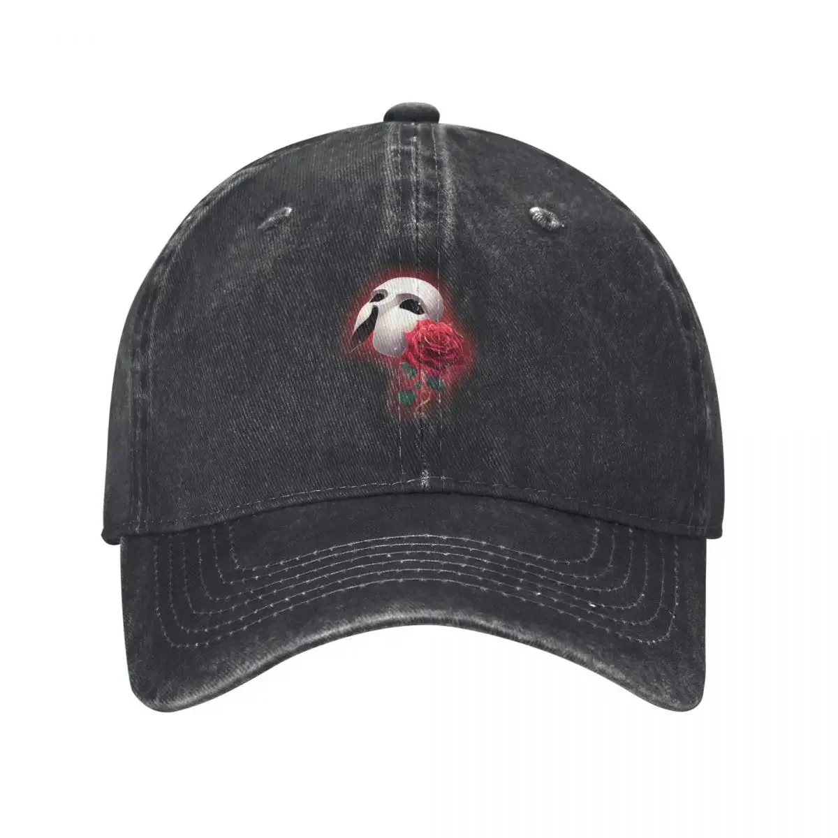 Crimson Elegance: Phantom of The Opera Red Glow Baseball Cap Snap Back Hat Golf Wear Women's Beach Outlet Men's