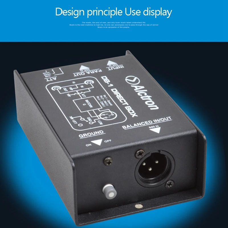 A49T  DB-1 Single Passive Impedance Converter DIBOX Front Stage Effector DI Box