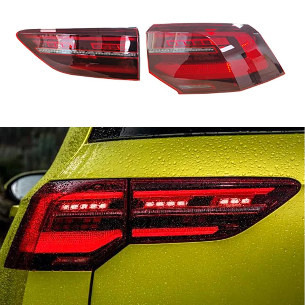 

Lighting Systems Car Tuning Tail Light Halogen Upgrade Led Lights 4 Pcs Set For Volkswagen Golf 8 2020-2023 Water and Dustproof