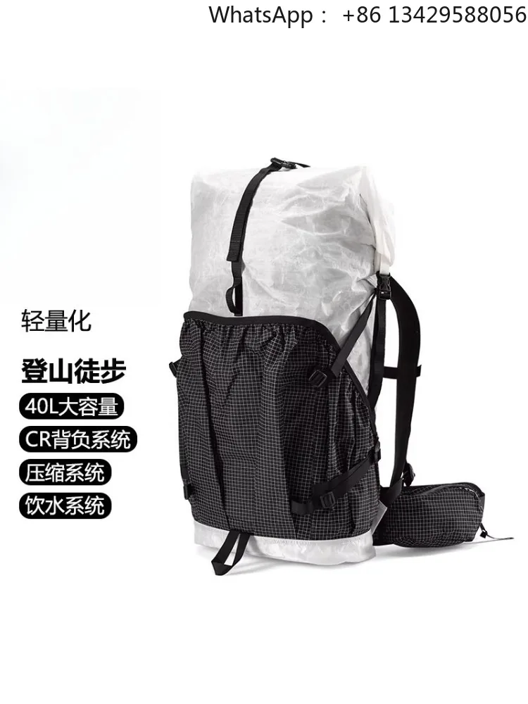 Lightweight Mountaineering Backpack with Ergonomic Carrying System Waterproof Outdoor Sports Rucksack for Men Women