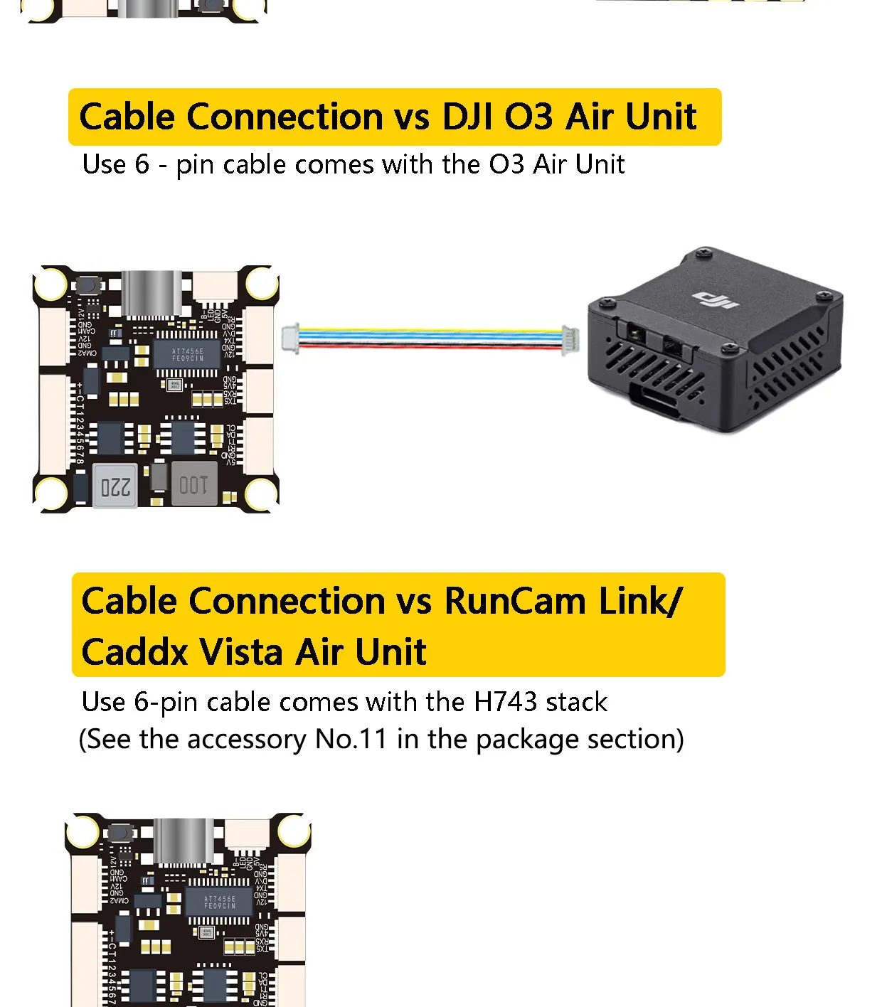 DAKEFPV H743 12S 120A Stack INAV Betaflight Ardupilot H743 FC Flugsteuerung FPV Stack für 13 15 18 Zoll FPV Drohnenrahmen – Detail 16