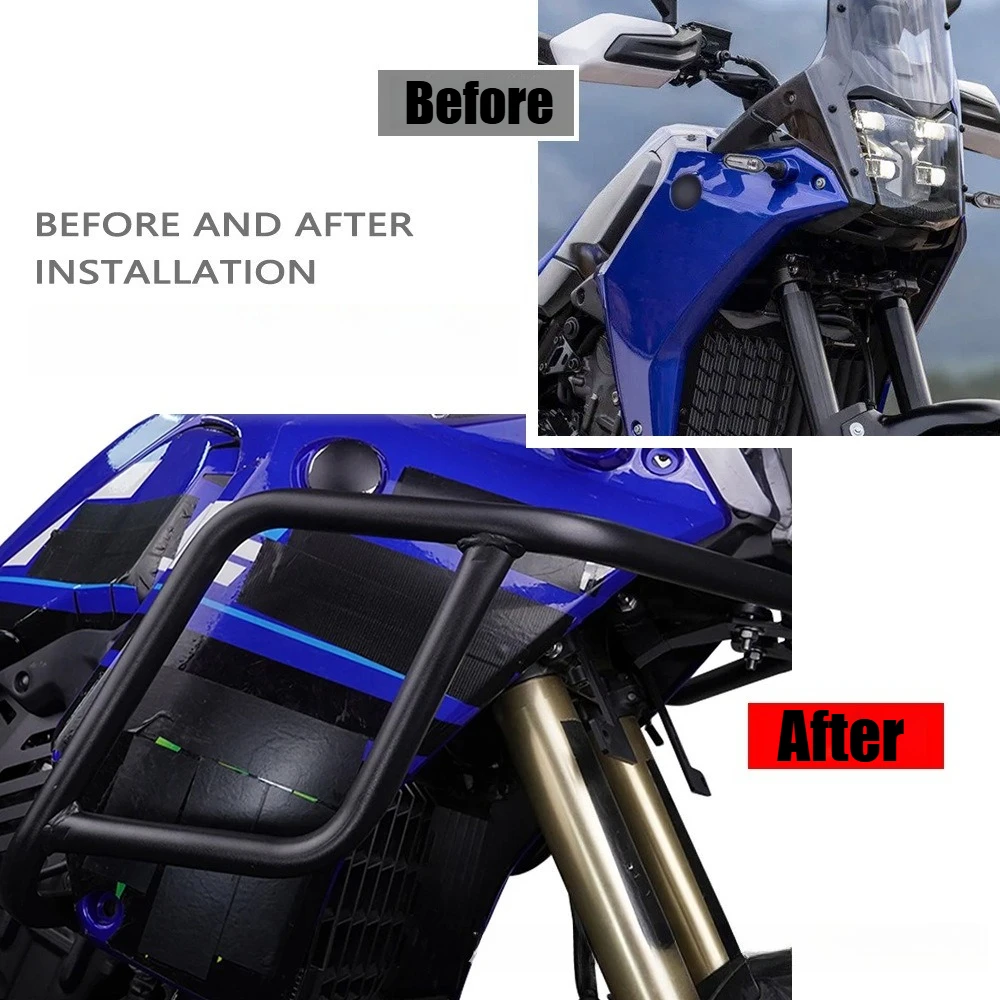 For Yamaha Tenere 700 T700 XTZ690 XTZ 690 2019-2026 Motorcycle Fairing Frame Falling Bumper Upper Crash Bar Tank Guard Protector