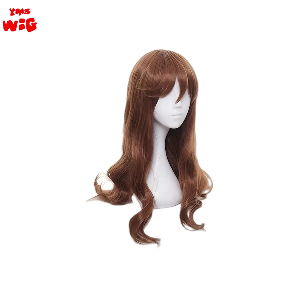 Anime Hori Kyouko Perucas Cosplay, Cabelo ondulado longo castanho, Resistente ao calor, Cabelo sintético, Trama de Papéis, Festa, Adereços Festival