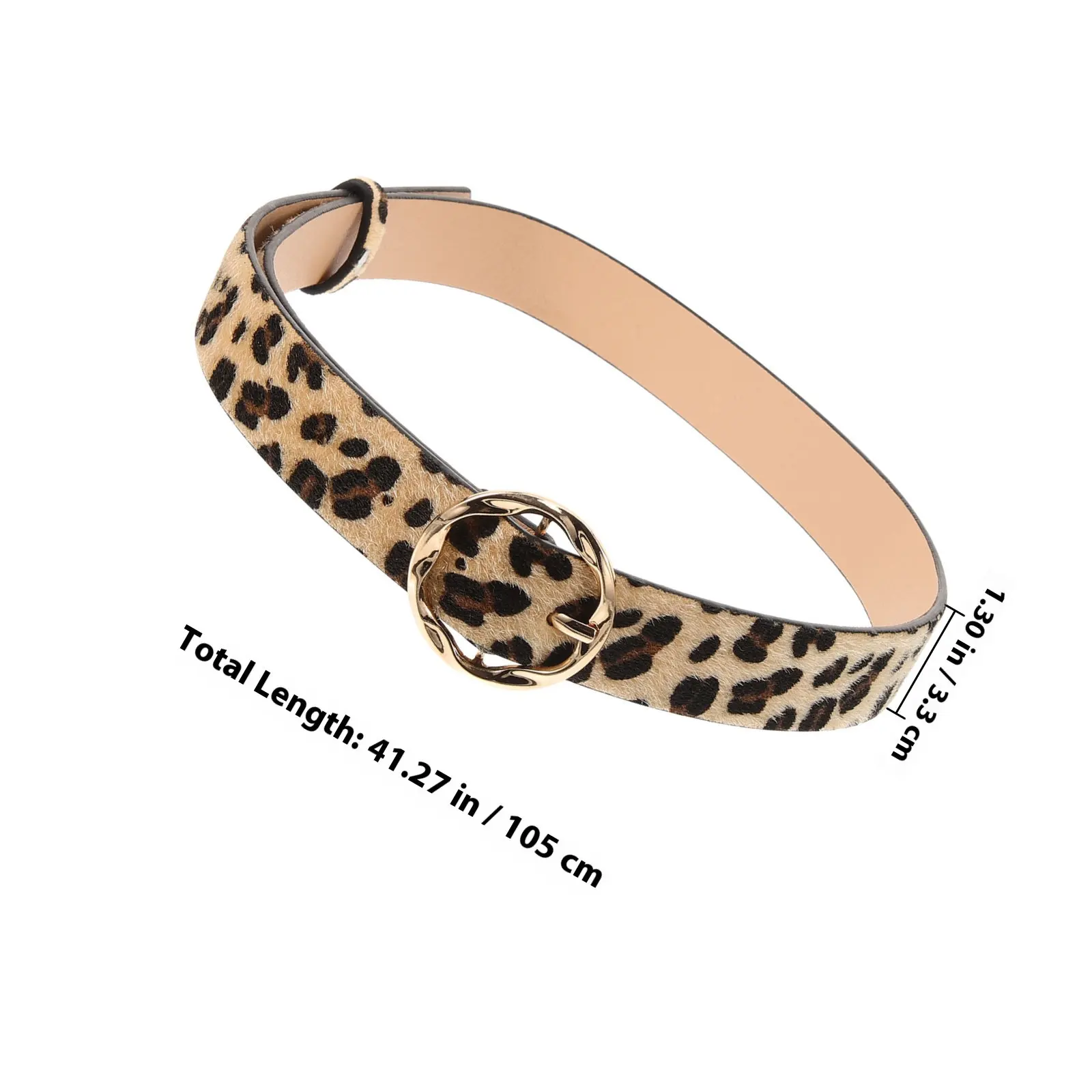 Animal Print Leopard Belt Belts for Women Trendy Pants Fashion 1 Thin Ladies Jeans
