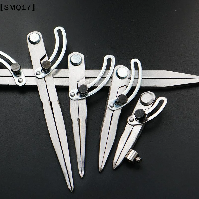 100MM-300MM Circular Marking Tool Stainless Steel Wing Divider Adjustable Lock For Leathercraft Woodworking Metalworking【SMQ】