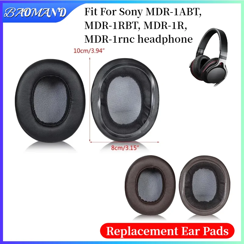 

Replacement Protein Leather Ear Pads Cushion Cover Earpads for Sony MDR-1ABT, MDR-1RBT, MDR-1R, MDR-1rnc Headset