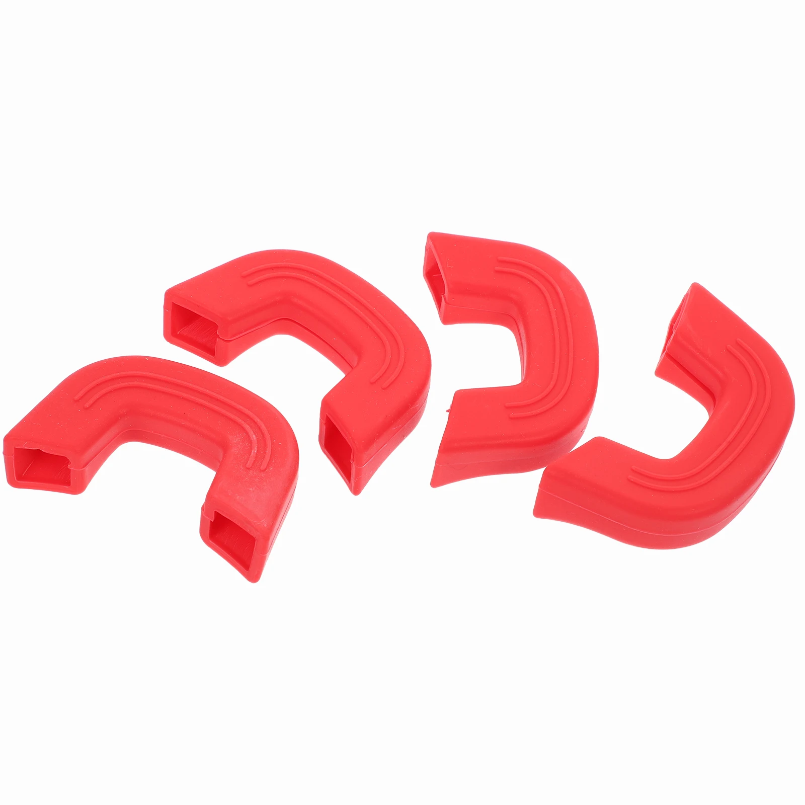 

4 Pcs Anti-scalding Handle Covers Heat Resistant Pot Holders Kitchen Stove Skillet Silicone Cookware Accessories Non-slip