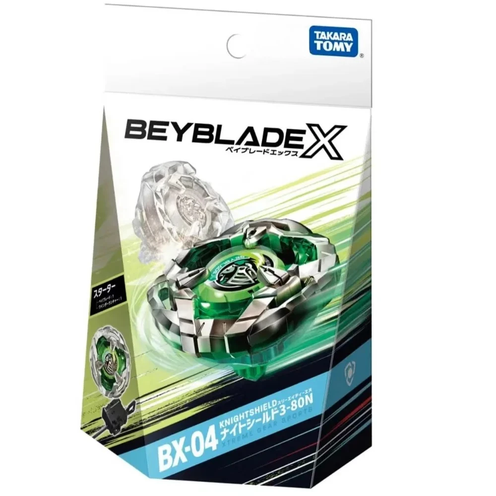 Original Takara Tomy Burst Bey X BX-04 Starter Knight Shield 3-80N