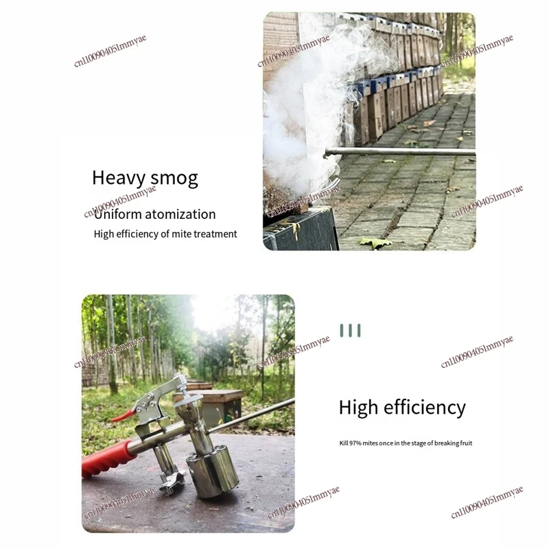 

Heated Smoker Oxalic Acid Evaporator Bee Mite Treatment Fog Machine Essential Beekeeping Tool for Bee Health Management