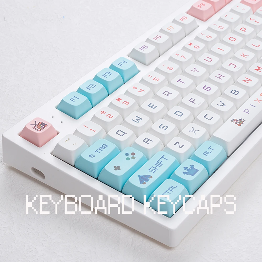 

Pixel Wars тема XDA профильные колпачки клавиш 125 клавиши Сублимация PBT колпачки для механической клавиатуры пользовательский колпачок для клавиш