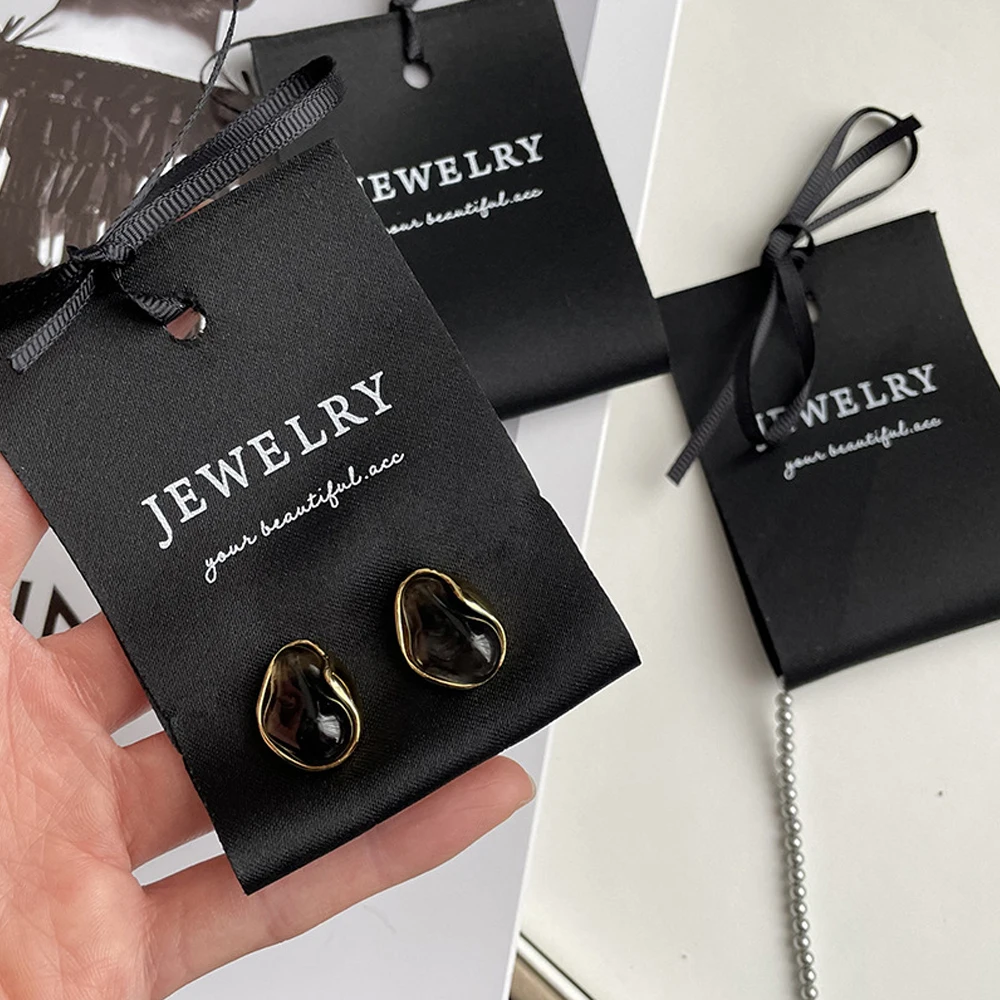 Personalized Jewelry Label Bag For Rings Earrings Stud Storage Organizer Pendant Bracelet Necklace Accessories Hanging Dispaly