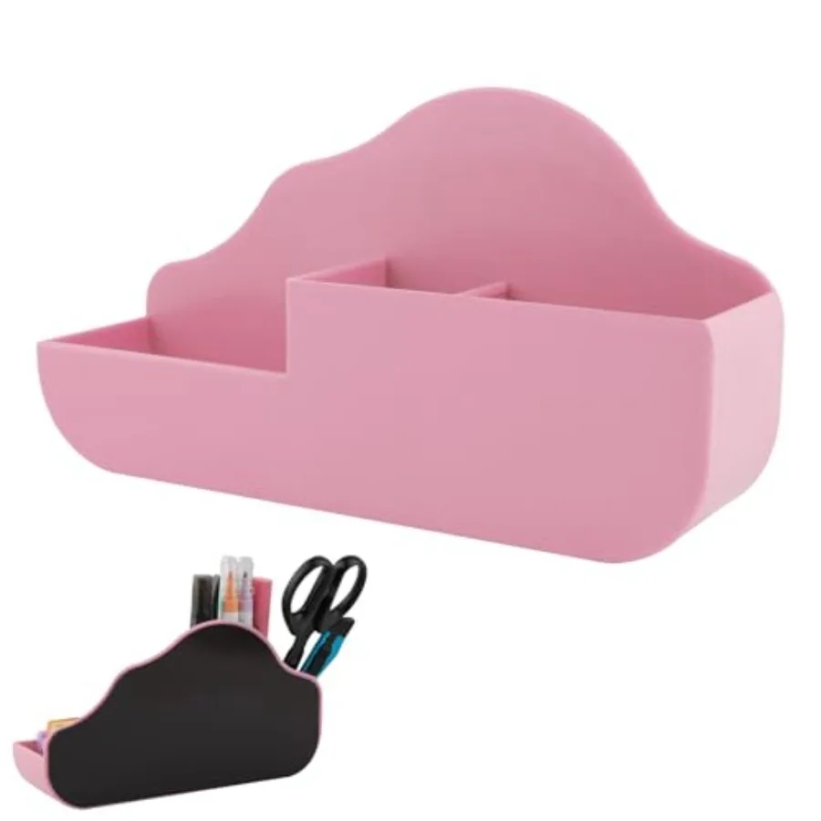 Magnetic Pen Holder, 3 Compartments Magnetic Dry Erase Marker Holder, Extra Strong Magnet Storage Marker Pen Pencil Organizer f