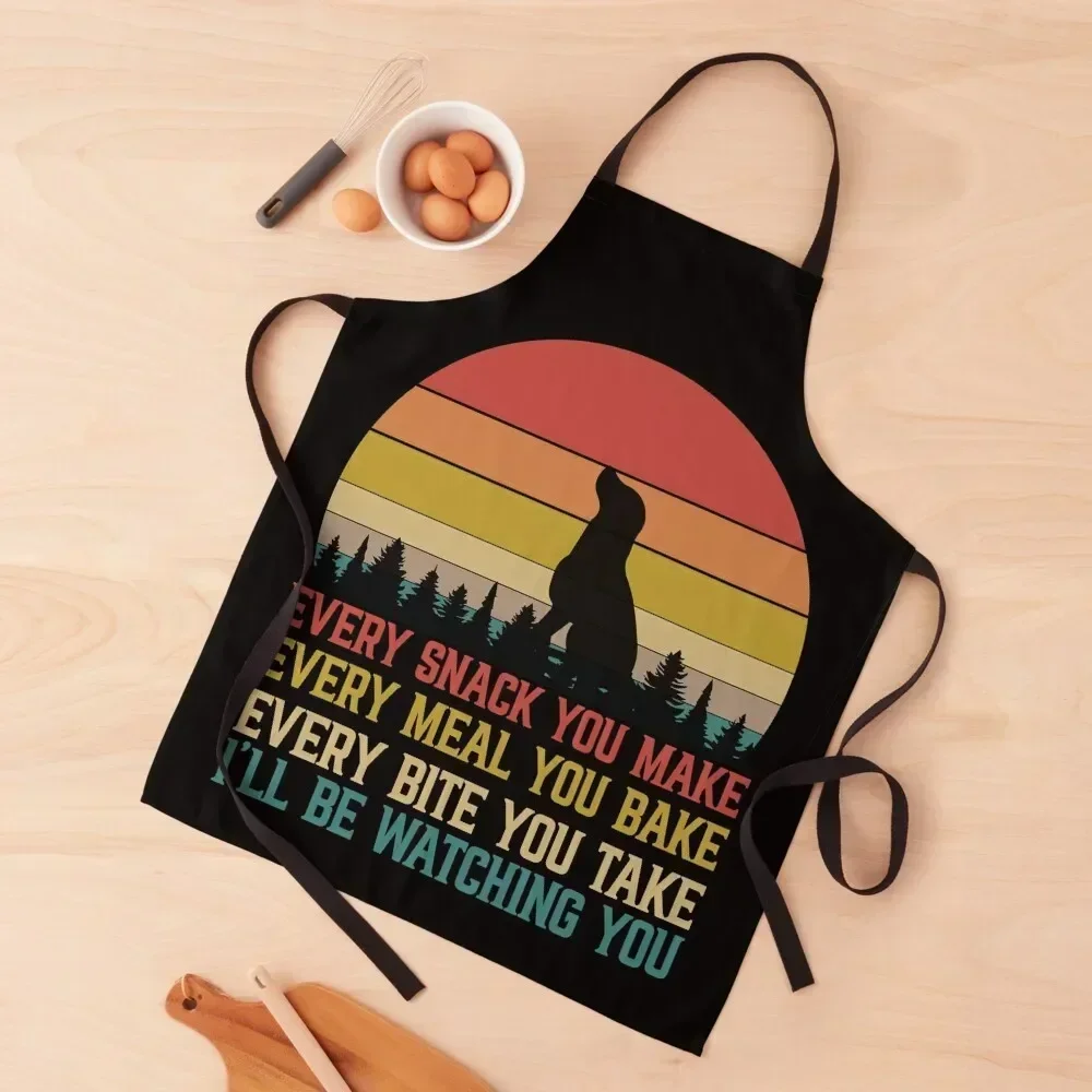 

every snack you make every meal you bake every bite you take i'll be watching Apron Barista Children'S Costume Waiter Apron
