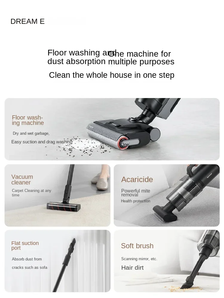 غسالة الأرضيات الأصلية DREAME H20Mix للتنظيف والتطهير والكنس، الأجهزة المنزلية، الهواء الساخن، التجفيف السريع #3