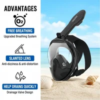 Professional Snorkeling Diving Mask Underwater Scuba Full Face Snorkel Mask Anti Fog Goggles for Kids Adult Swimming Equipment 4