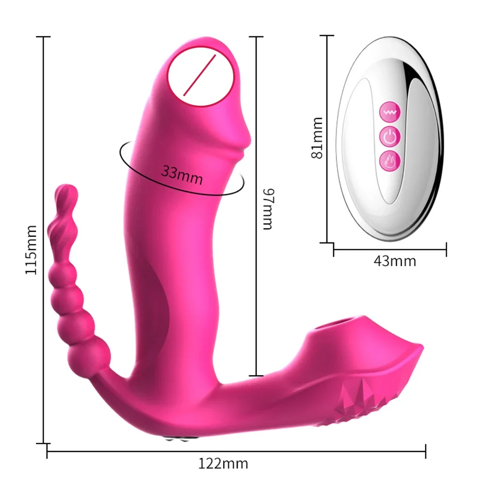 3 in 1 Clitoral Sucking Vibrator Female For Women Clit Clitoris Sucker Vacuum Stimulator Dildo Sex Toys Goods for Adults 18