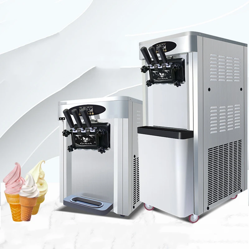 Ice Cream Making Machine GQ-25CTBP Stainless Steel With Pre-cooling Fresh Manufacturers Commercial Double Storage Cylinder