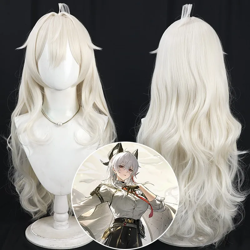 Wuthering Waves Zani Cosplay Wig 80cm Long Light Yellow Heat Resistant Synthetic Hair Halloween