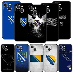 Bosnia and Herzegovina Passport Luxury Phone Case For iPhone 13 15 14 12 Mini 11 Pro MAX XR X SE XS 7 8 Plus Silicone Cover